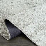 Barny Cream & Sage Washable 7ft Runner Rug