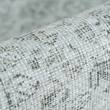 Barny Cream & Sage Washable 7ft Runner Rug