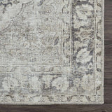 Haile Cream & Green Washable Runner Rug