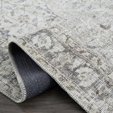 Haile Cream & Green Washable Runner Rug