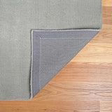 Brockton Solid Wool Runner Light Gray Rug