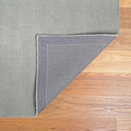 Sold Out - Brockton Solid Wool Runner Light Gray Rug
