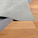 Brockton Solid Wool Runner Light Gray Rug