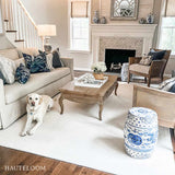 Brockton Solid Wool Light Beige Runner Rug