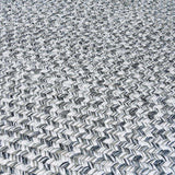 Cream Charcoal Cranwell Braided Textured Runner Rug
