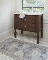 Beige Rosman Washable Runner Rug - Clearance