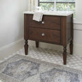 Beige Rosman Washable Runner Rug - Clearance