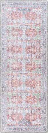Rust Goma Vintage Washable Runner Rug - Clearance