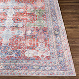 Rust Goma Vintage Washable Runner Rug - Clearance