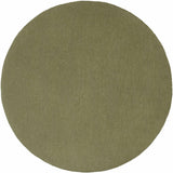 Brockton Solid Wool Sage Green Runner Rug