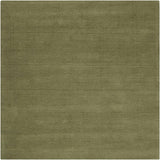Brockton Solid Wool Sage Green Runner Rug