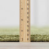 Brockton Solid Wool Sage Green Runner Rug