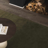 Brockton Solid Wool Sage Green Runner Rug