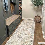 Rudo Beige Washable Runner Rug