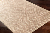 Halle Beige Washable Runner Rug