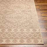 Halle Beige Washable Runner Rug