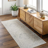 Rudo Cream Washable Runner Rug