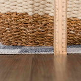 Alie Gray Checkered Washable Runner Rug