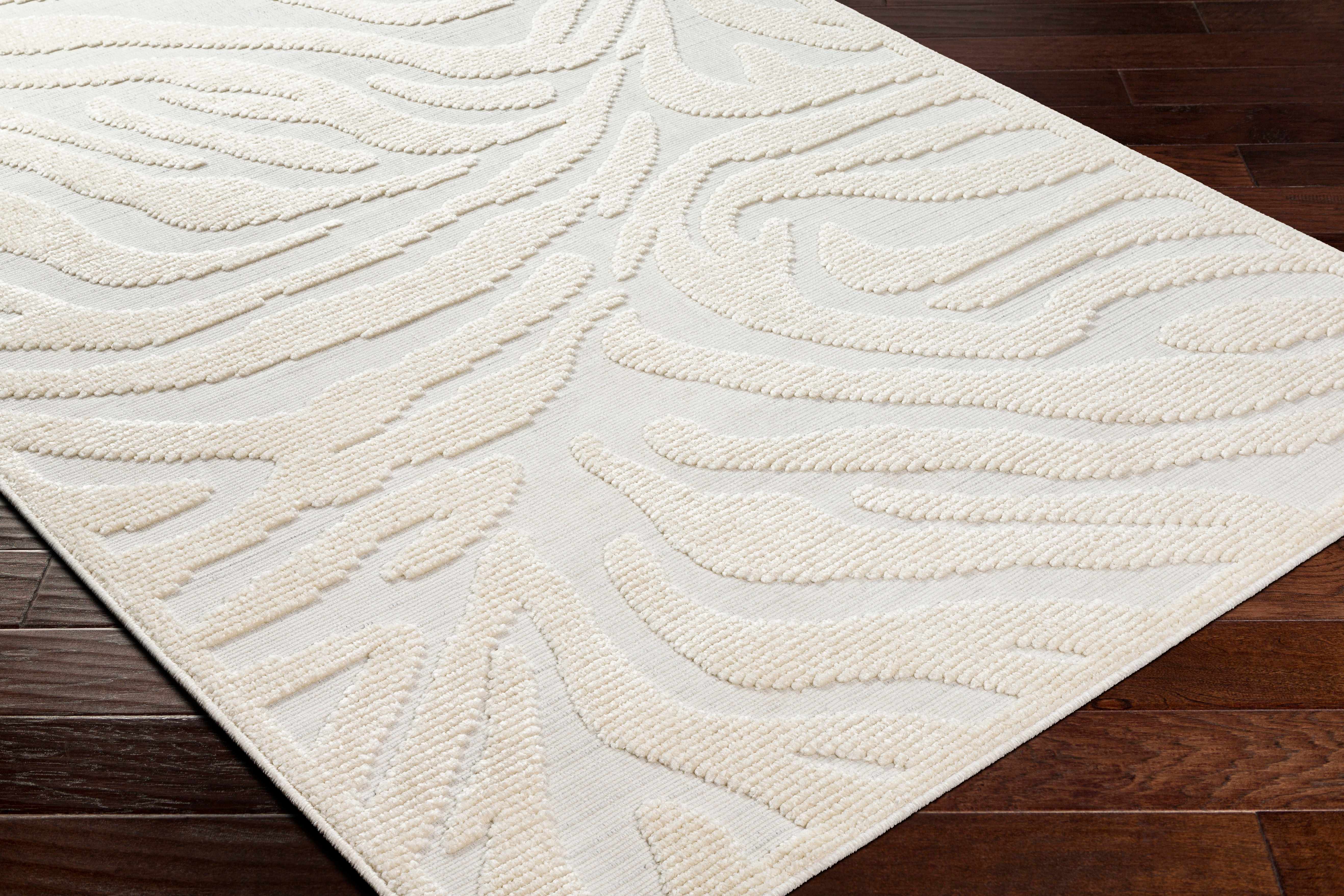 Keto Cream Zebra Print Runner Rug