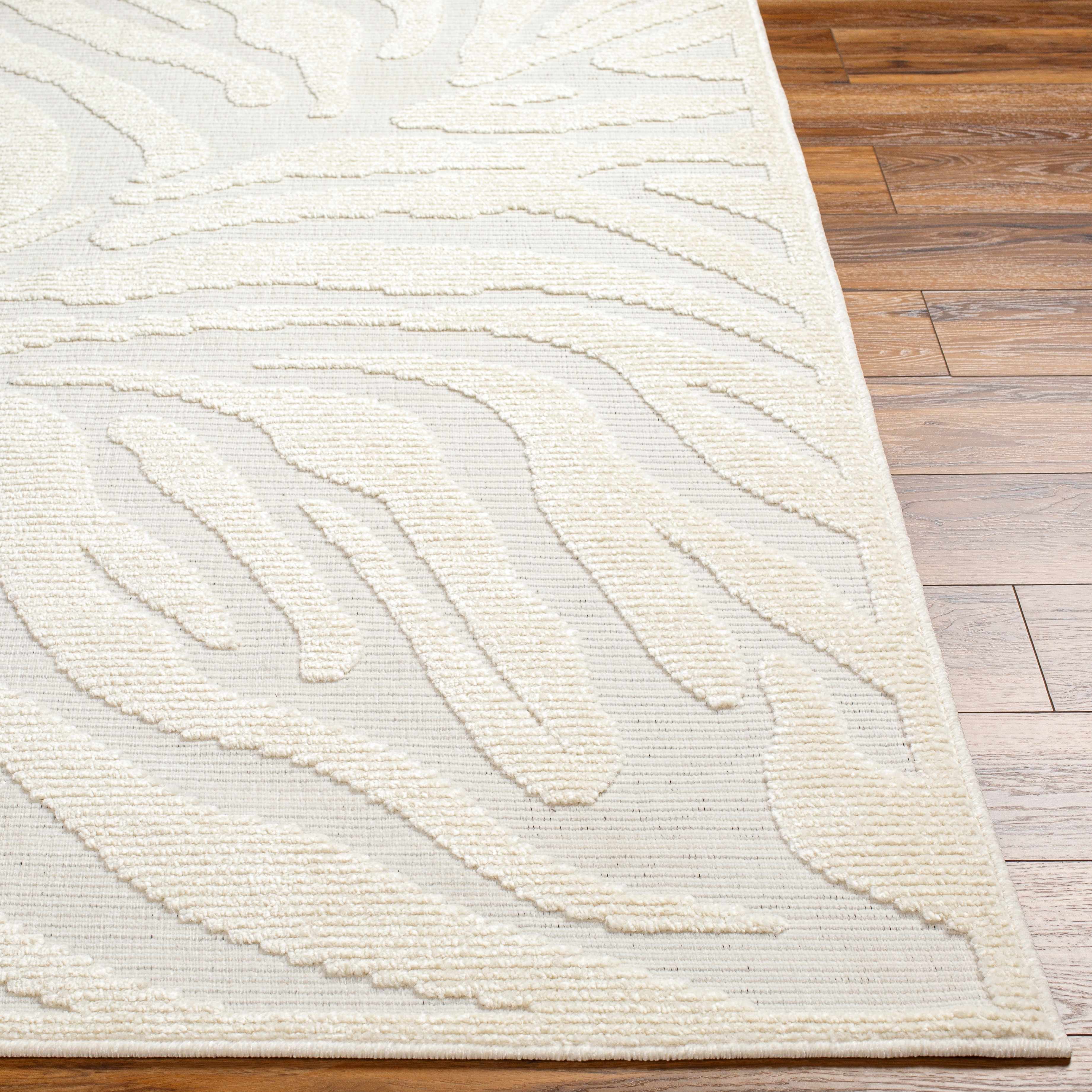 Keto Cream Zebra Print Runner Rug