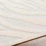 Keto Cream Zebra Print Runner Rug