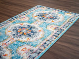 Tigried Turquoise 2308 Runner Rug