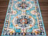Tigried Turquoise 2308 Runner Rug