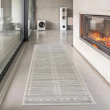 Tigri Aztec Ivory & Gray 2325 Runner Rug