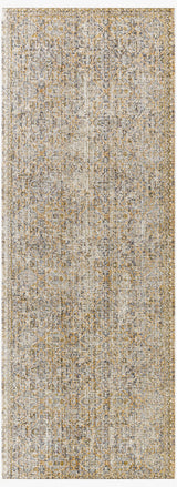 Margaret Damask Beige & Blue Washable Runner Rug - Surya x Becki Owens