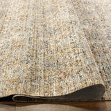 Margaret Damask Beige & Blue Washable Runner Rug - Surya x Becki Owens