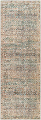 Marlene Damask Beige & Green Runner Rug - Surya x Becki Owens