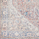 Cream Rust Maribojoc Medallion Washable Runner Rug