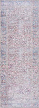 Blush Dare Faded Vintage Washable Runner Rug - Clearance