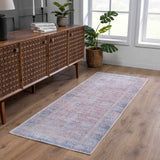 Blush Dare Faded Vintage Washable Runner Rug - Clearance