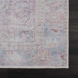 Blush Dare Faded Vintage Washable Runner Rug - Clearance