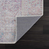 Blush Dare Faded Vintage Washable Runner Rug - Clearance