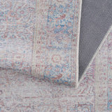 Blush Dare Faded Vintage Washable Runner Rug - Clearance