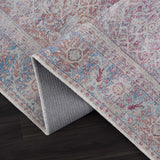 Blush Dare Faded Vintage Washable Runner Rug - Clearance