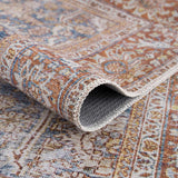 Rust Mair Traditional Washable Runner Rug - Clearance
