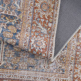 Rust Mair Traditional Washable Runner Rug - Clearance