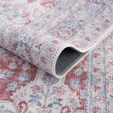 Rust Goma Vintage Washable Runner Rug - Clearance