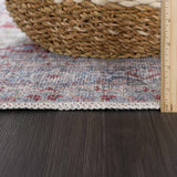 Rust Goma Vintage Washable Runner Rug - Clearance