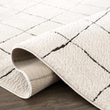 Keanu Black & White Runner Rug - Clearance