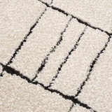 Keanu Black & White Runner Rug - Clearance