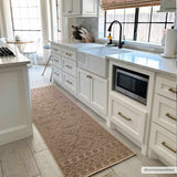 Halle Beige Washable Runner Rug