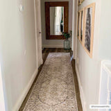 Cream Hiti Washable Runner rug