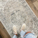 Rudo Beige Washable Runner Rug