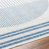 Aviya Blue & Gray Runner Rug