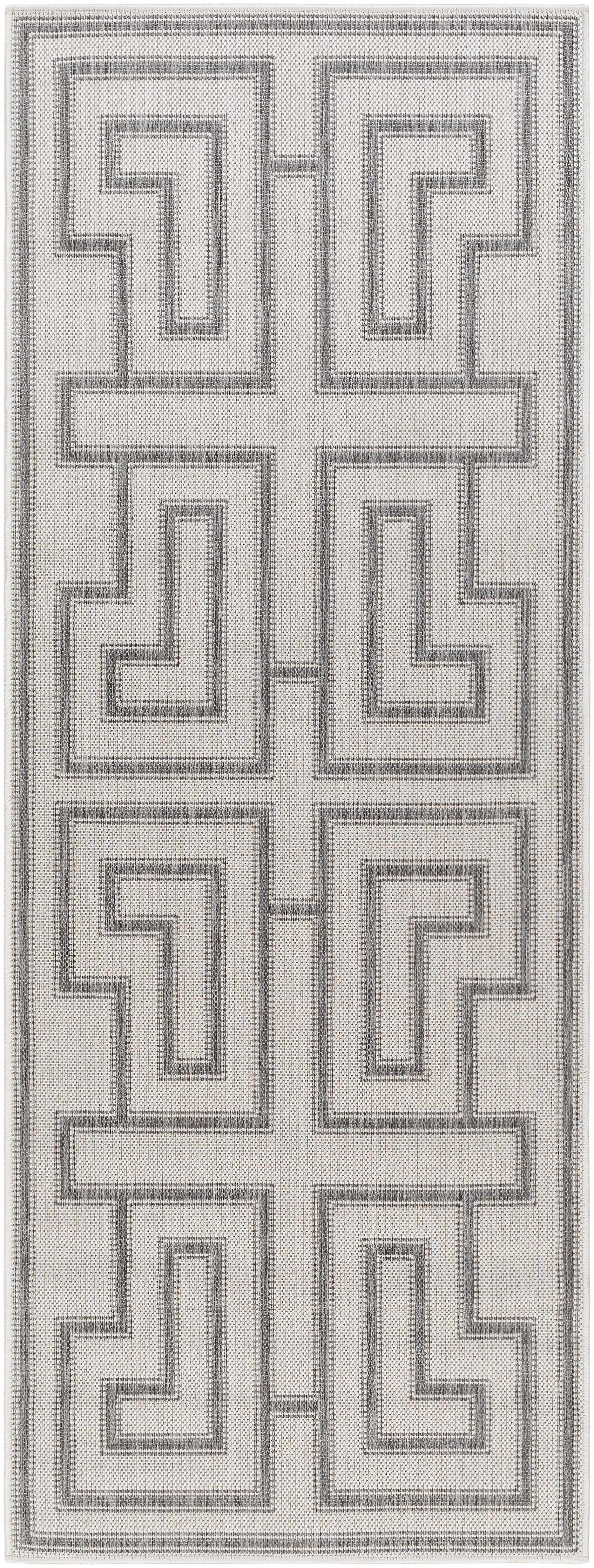 Taro Light Gray Runner Rug