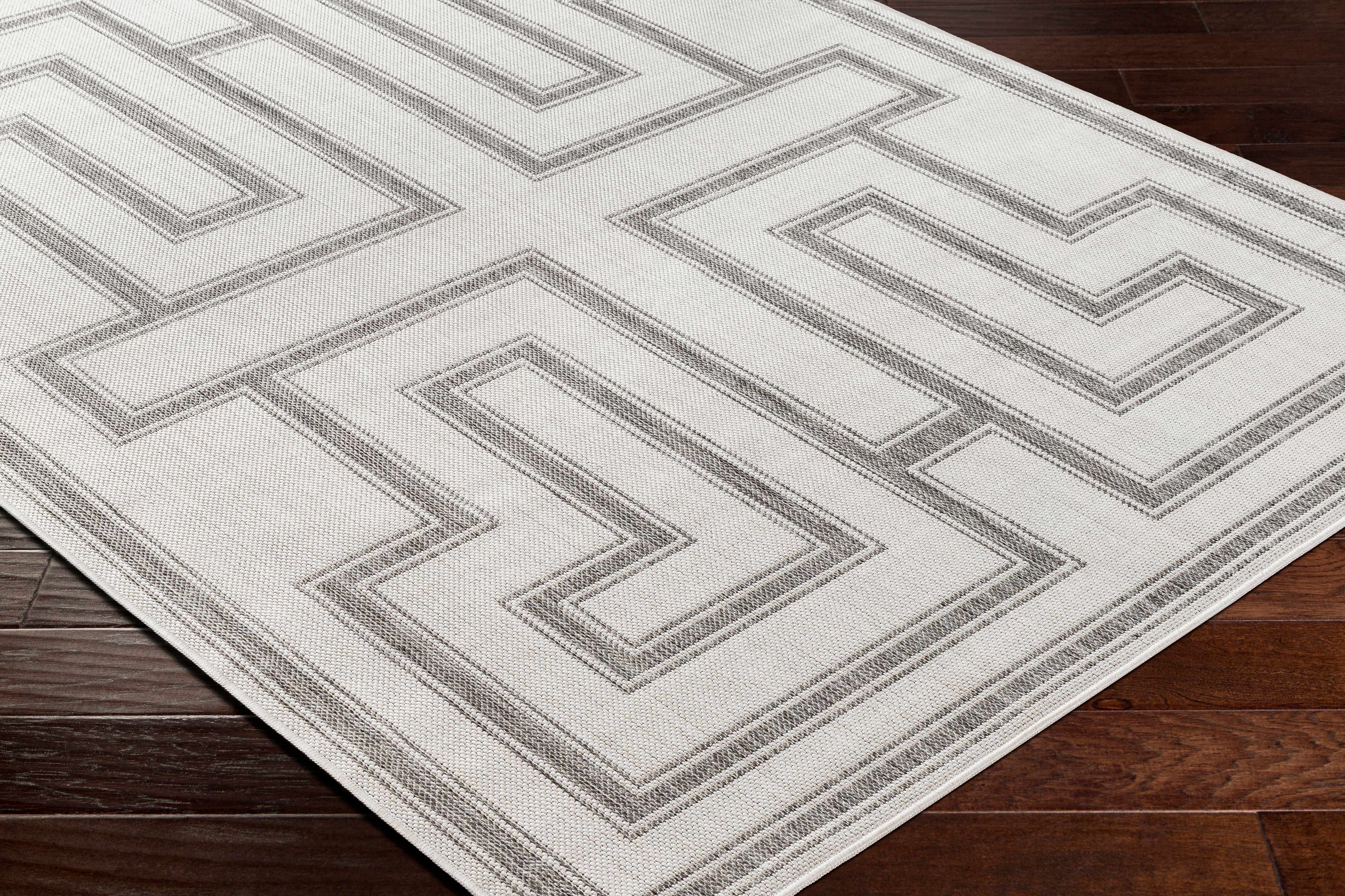 Taro Light Gray Runner Rug